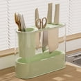 thumbnail image 4 of AYktou Home Organizers and Storage Slot Clear Knife Block Without Knives,Kitchen Knife Organizer Stand Knife Dock Rack For Kitchen Cutlery Storage Accessories for Party Indoors, 4 of 5
