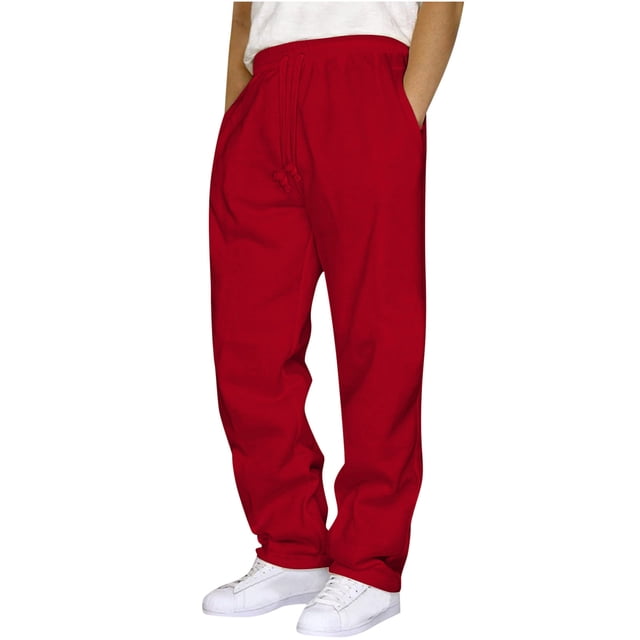 FAIWAD Mens Sweatpants Drawstring Elastic Waist Cargo Pants Athletic Running Pants Lightweight Workout Joggers