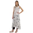 thumbnail image 3 of Phagun Kurti Évasé Imprimé Indo Western pour Femmes Sans Manches Tenue Traditionnelle Indienne, 3 of 7