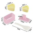 thumbnail image 4 of 3 Pack Onigiri Moulds Sushi Maker Kit Triangle Rice Ball Musubi Maker Press, 4 of 11