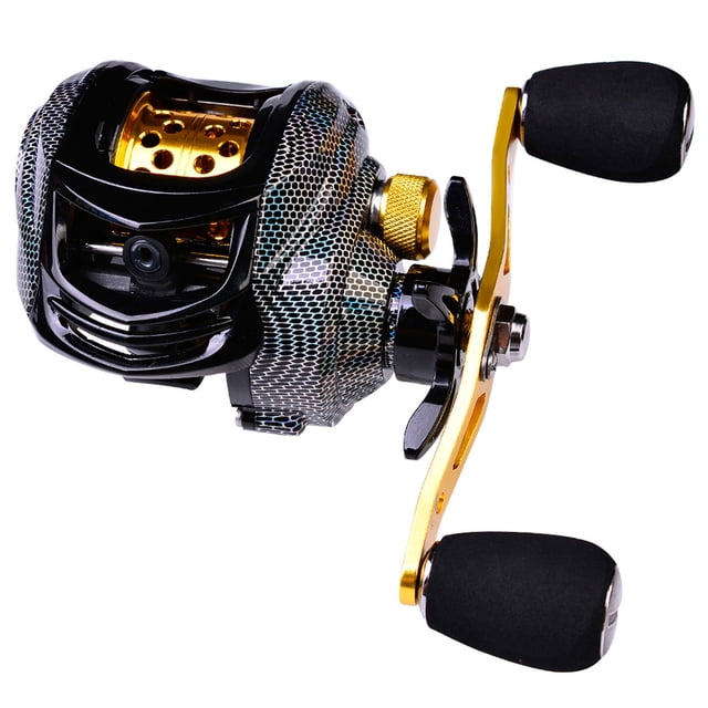 PROBEROS PROBEROS Compact Metal Spinning Reel DW132W Left-Handed, High-Performance Micro Fishing Gear with Ceramic Guide and Magnetic Brake System