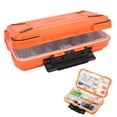 thumbnail image 1 of ABS Waterproof Fishing Tackle Box Bait Lure Hooks Storage Case Organizer Container AccessoryC yellow, 1 of 9