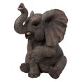 thumbnail image 5 of Garden Decor Animal Statue Elephant Baby Sitting W/Trunk Up Statue, 5 of 5