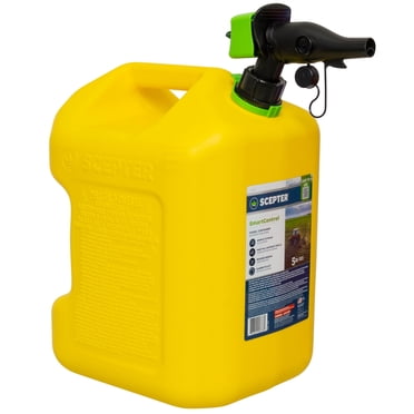 Scepter SmartControl RearHandle Diesel Gas Container Jug, 5 Gallon Yellow