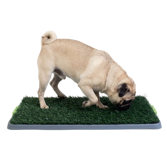 One Paw, Reusable Pooch Patch Dog Grass Pee Pad with Anti-Microbial and Odor Resistant Design, Highly Absorbent, 17" x 27"