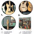 thumbnail image 3 of Designart "Rural Melodies Jukebox Jamboree Shades of Grey" Jukeboxes Metal Wall Art, Grey Metal Wall Decor, Modern Metal Art Decor For Entryway - 36x36 Inch, 3 of 6