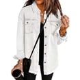 thumbnail image 3 of Yubnlvae Veste-Chemise en Denim Blanchi à la Mode Décontractée pour Femme, G, 3 of 3