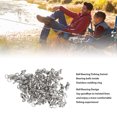 thumbnail image 4 of 50 Pcs Connecteurs de Pivotants à Billes en Acier Inoxydable Haute Résistance Anneaux Solides Soudés pour Pêche en Eau Salée et Douce avec Rotation et Connexion Durable, 4 of 8