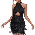 thumbnail image 1 of Ketyyh-chn99 Robe d'Invitée de Mariage Robe de Cocktail Robe de Soirée Formelle Robe de Bal Robe Dames Élégante Ligne A Soirée Robes de Fête de Mariage Noir,P, 1 of 5