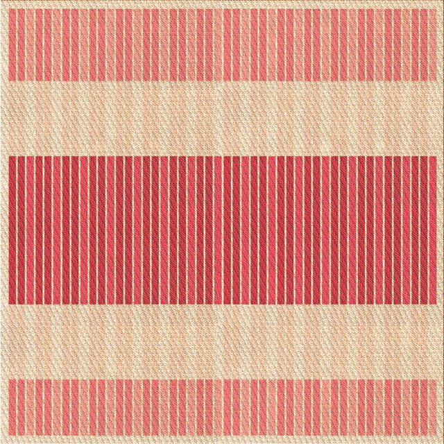 Ahgly Company Machine Washable Indoor Square Transitional Pastel Orange Area Rugs, 7' Square