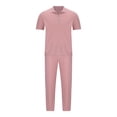 thumbnail image 4 of TIMIFIS Mens Sweatpant Sets 2 Piece Outfits Casual Short Sleeve T Shirt and Summer Workout Sweatpants SetFall, 4 of 5
