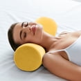 thumbnail image 4 of Oreiller Cylindrique Rond en Rouleau Cervical, Oreiller Cylindrique en Mousse Mémoire pour Genou/jambe/cou, Oreiller Cylindrique Rond en Rouleau, Oreiller Lombaire Cylindrique, Oreiller d'Appui-tête de Sofa Coussin pour Jambes Sommeil Soutien de Bureau, 4 of 5