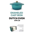 thumbnail image 3 of 3.5 Litre Kitchen Star Cast Iron Dutch Oven 24cm, TEAL, 3 of 6