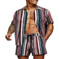 thumbnail image 1 of Stylish Matching Set  Men‘s Printed Shirt and Shorts for Hawaii, 1 of 9