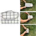 thumbnail image 3 of ruzhgo Couverture de Pique-Nique Extérieure Portable 200X200cm Très Grande Anti-Sable Imperméable Tapis de Plage pour Camping Randonnée Festivals Blanc, 3 of 6