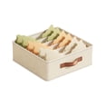 thumbnail image 2 of Foldable Fabric Underwear Storage Box - Drawer organizer for Undergarments Multi-Compartment Closet organizer Space Saving Wardrobe, JKODE, 2 of 8