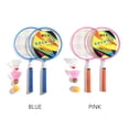 thumbnail image 4 of Graflsoa Kids' Badminton Set with Cartoon Design - Outdoor Sports Toy in Blue, Includes Rackets, Shuttlecocks, Ping Pong Ball, and Carry Bag, 4 of 6
