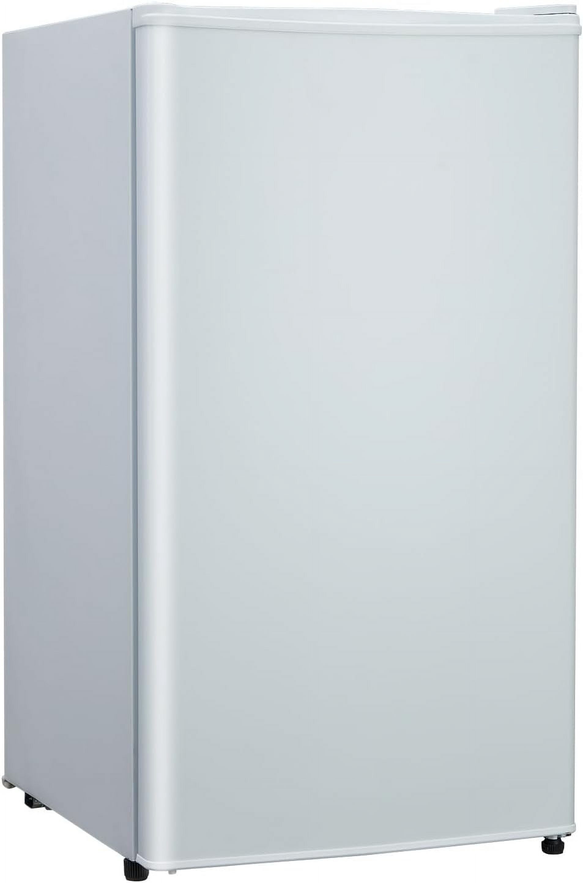 EastVita 3.2 Cu.Ft Mini Fridge with Freezer, Compact Refrigerator with 7 Level Adjustable Thermostat, Crisper Drawer & Glass Shelves, Small Fridge for Home