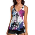 thumbnail image 2 of Tankini Bathing Suits For Women Floral Swim Suits  Women Two Piece Tummy Control Swimsuits Tankini Tops With Boyshorts, 2 of 9