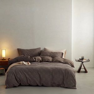 Zhuge Bed Sheets Set, Bedding Sheets Pillowcases Kit, Twin Bed Set, Hotel Bedding, Home Decor(Brown)