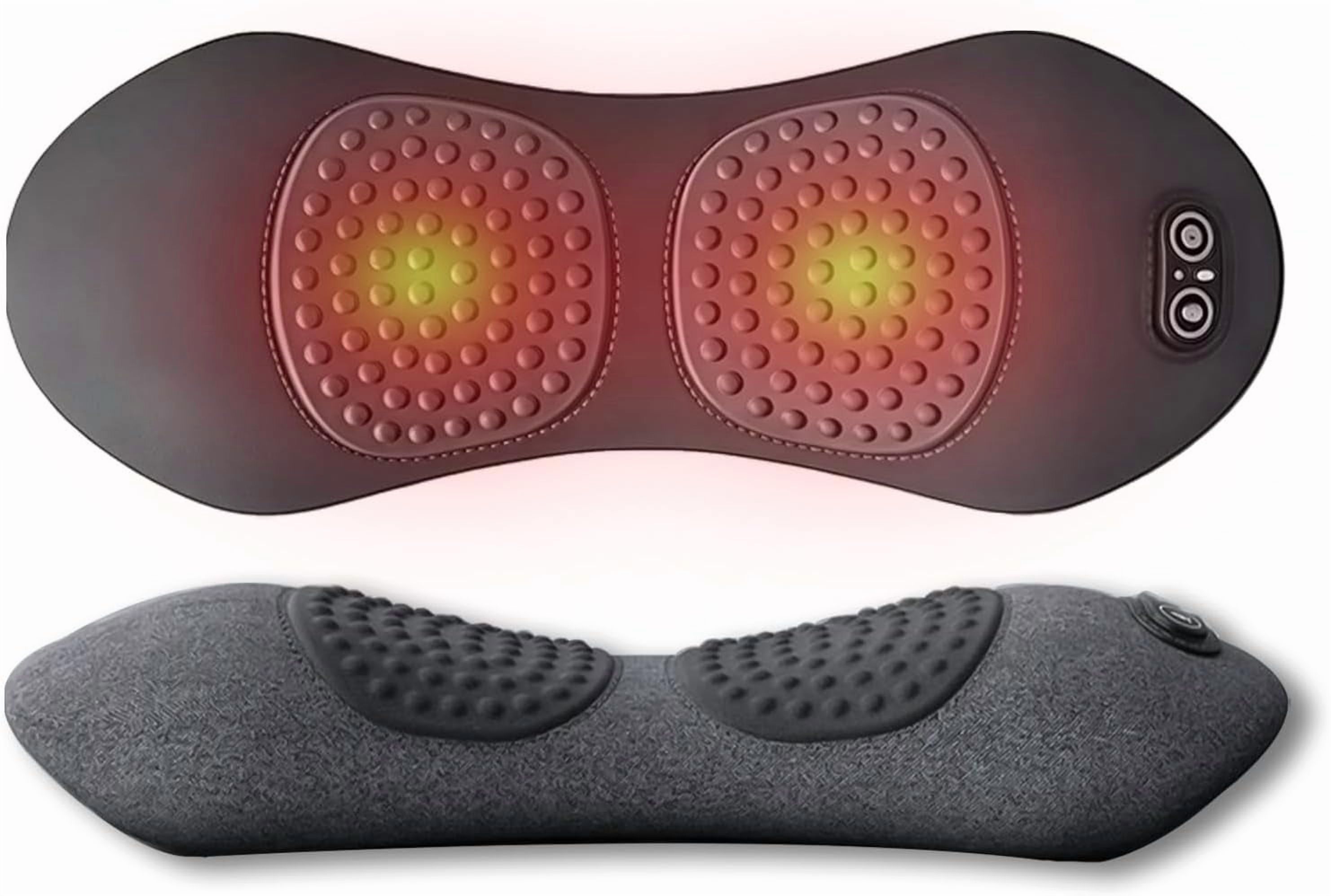 3 in 1 Back Massager, Triple Fusion Back Massager for Sciatica, with Electric Traction Lifting & Heat Compress, All-Round Support, Relieve Neck/Shoulder Discomfort (Black)