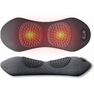 3 in 1 Back Massager, Triple Fusion Back Massager for Sciatica, with Electric Traction Lifting & Heat Compress, All-Round Support, Relieve Neck/Shoulder Discomfort (Black)