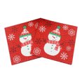 thumbnail image 4 of OULII Holiday Paper Hand Towels 20Pcs Red Wood Pulp for Guest Bathrooms, 4 of 8