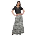thumbnail image 1 of Moomaya Printed Two Piece Flared Skirt And Crop Top Rayon Ethnic Set For Girls, 1 of 6