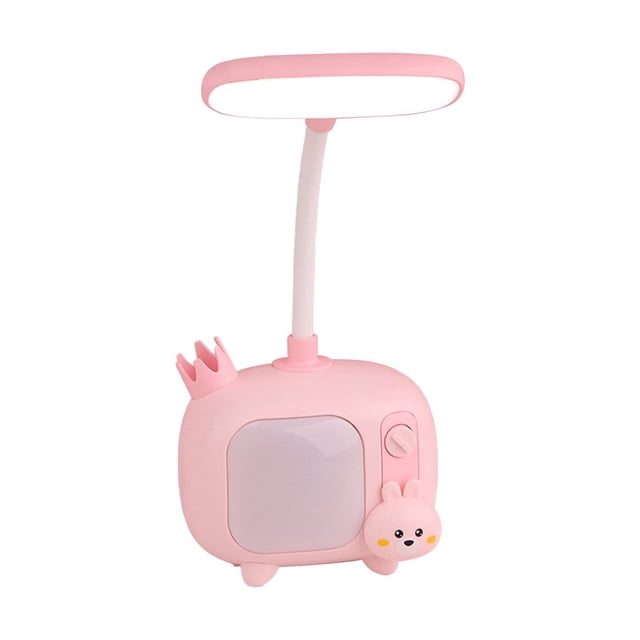 EIMELI Cute Deer Bunny Table Lamp Cartoon Animal Learning Eye Protection Night Light Teens Girls Boys Gift