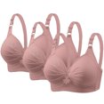 thumbnail image 2 of Bras for Women, 3PCS Womans Printing Gathered Together Large Size Daily Bra Underwear No Rims, 2 of 6