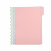 LQXZWJY Binder Dividers for Ring Binder, 1/5 Cut Tabs, B5 Size, Blank Write On Page Dividers with 4 Big Tabs for Office Home, 1 Set