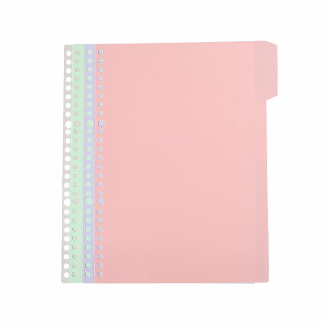 Clearance! beishanbush Home Decor Dividers with Tabs 4 Tab Dividers Pack of 1 Sets 4 Dividers Dividers with Write On Tabs for School Home One Size Multi-Color