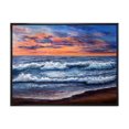 thumbnail image 1 of Designart Sunset Over The Blue Ocean II FLOAT FRAME WALL ART, 1 of 4
