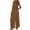 Coffee#women summer jump suit, variant on SZJXBUY Womens Jump Suit Casual Plus Size Spaghetti Strap Backless Jumpsuits Dressy Dressy Sleeveless Beach Vacation Wide Leg Long Overalls Sky Blue,M