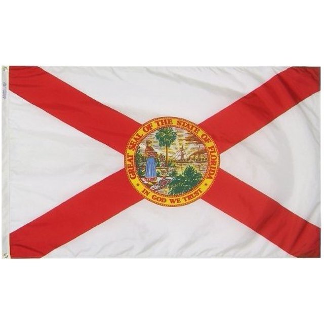 Drapeau en Nylon Lourd 3 X 5 Pieds de la Floride de All Star Flags