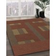 thumbnail image 3 of Ahgly Company Tapis d'Intérieur Lavable à la Machine, Carré, Transitionnel, Brun Pâle, Tapis de Zone, 3 Pieds Carré, 3 of 7