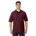 thumbnail image 1 of Jerzees Mens SpotShield Short Sleeve Jersey Sport Shirt, S, Maroon, 1 of 2