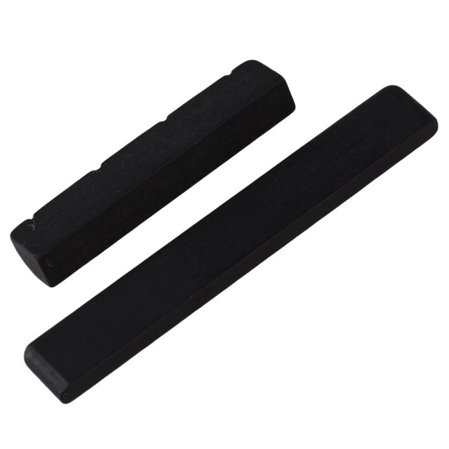 1 Jeu de Selle Écrou Ébène pour le Remplacement de 4 Cordes Guitare