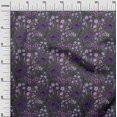 thumbnail image 3 of oneOone Polyester Spandex Purple Fabric Floral Retro Fabric For Sewing Printed Craft Fabric By The Yard 56 Inch Wide, 3 of 5
