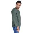 thumbnail image 3 of Atasi Kurta à Manches Longues pour Hommes en Coton Slub Uni à Col Rond Chemise Ethnique-6994, 3 of 7
