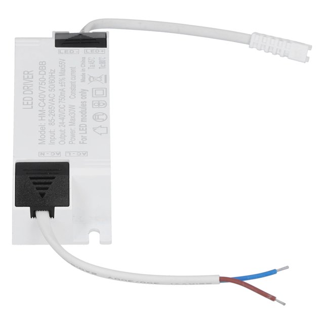 Transformateur de Lumière Led Driver 30W Courant Constant 750mA Entrée AC85-265V Sortie DC24-40V