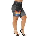 thumbnail image 1 of JDinms Shorts en Faux Jean à Imprimé Floral en Denim pour Femmes, 1 of 2