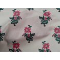 thumbnail image 4 of oneOone Cotton Poplin Fabric Leaves & Floral Block Print Sewing Fabric BTY 42 Inch Wide, 4 of 5