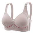 thumbnail image 1 of Soorts Bra Women Full-Coverage Bra Feature V-Neck Demi & Balconette Bra Style W-1262 Gray M, 1 of 2