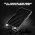thumbnail image 3 of Computer Heat Sink, 120mm/240mm G1/4 Copper Water Heat Radiator Exchanger With Fittings, Used In PC Water Cooling System, 3 of 8
