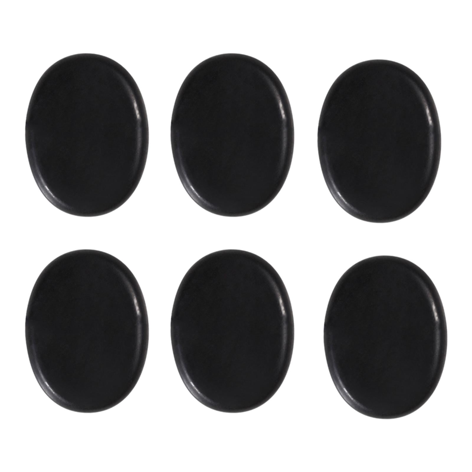 6 Pierres Professionnelles Grand Massage Pierre Ensemble de Roches Chaudes en Basalte 4 x 3 cm