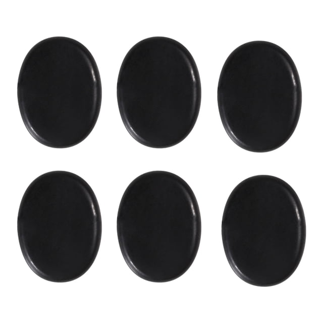 6 Pièces Professionnel Grand Massage Pierre Ensemble De Basalte Roches Chaudes 4 x 3cm