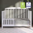 thumbnail image 4 of Dream On Me, Snooze Firm Standard Crib and Toddler Bed Mattress In Grey Embossed Cover, 4 of 8