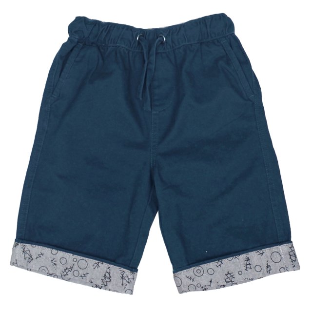 Bienzoe Boy's Cotton Elastic Waist Shorts Navy Size 6