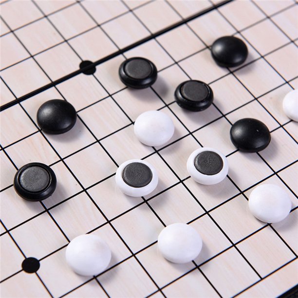 Go Chess Set Magnetic Foldable Interactive Travel Go Board Game